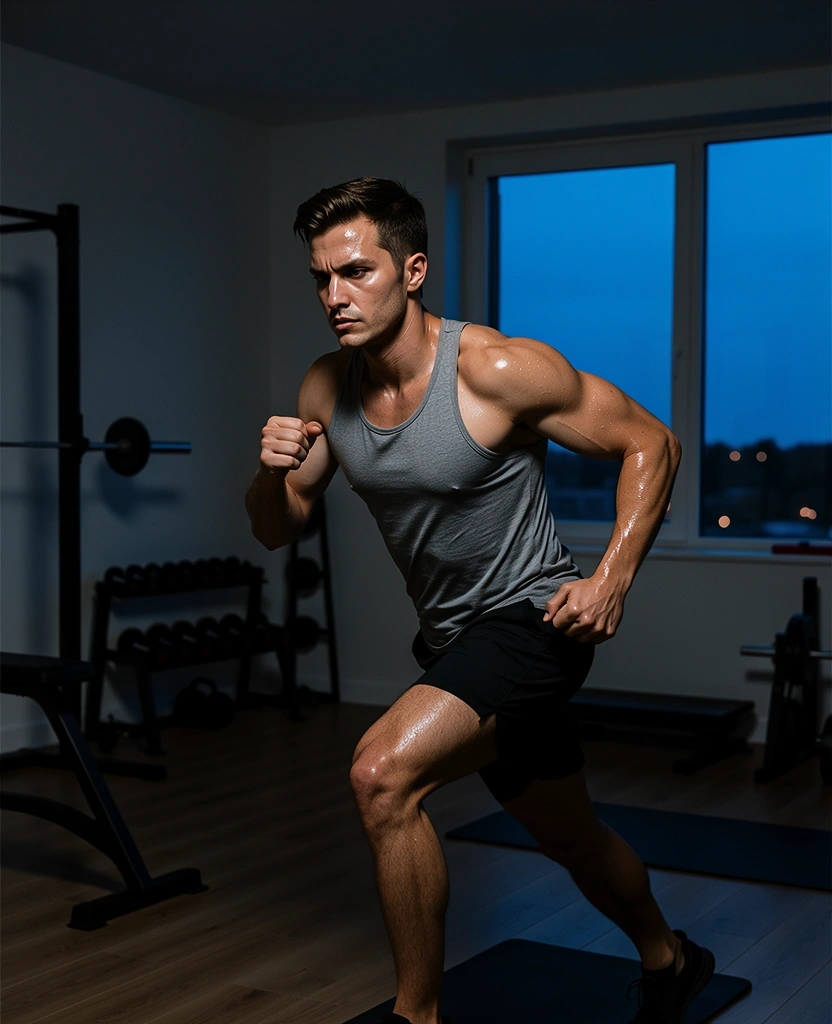 Abendliches Workout und Schlafbereitschaft